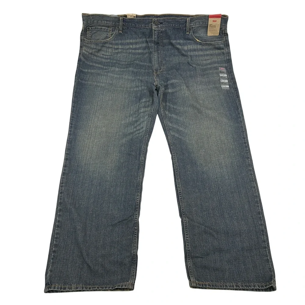 Levi's 559 Relaxed Straight Jeans Mens 48x32 Blue Medium Wash 100% Cotton NEW